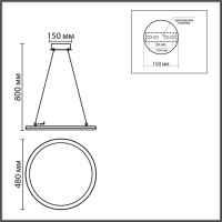 Подвесная люстра Lumion Ledio Alis Smart 8380/45L