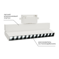 Трековый однофазный светильник Apeyron 25-19