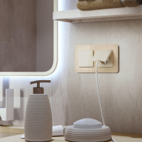 Рамка Werkel Elite на 2 поста айвори W0042443