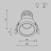 Встраиваемый светильник Maytoni Technical Dip DL115-10W-3K-W
