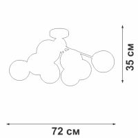 Потолочная люстра Vitaluce V3772-8/8PL