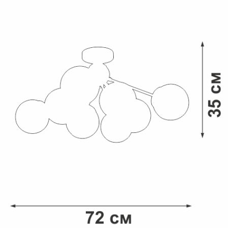Потолочная люстра Vitaluce V3772-8/8PL