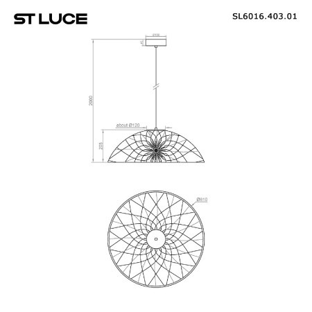Подвесной светильник ST Luce Bound SL6016.403.01