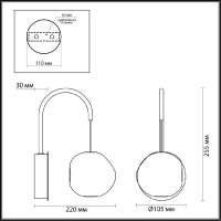 Бра Odeon Light Jemstone 5085/5WL