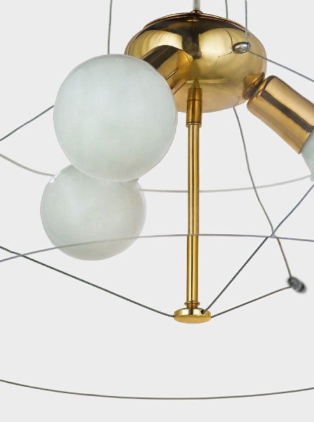 Подвесной светильник Lumina Deco Globo LDP 6018-500 PR+F.GD