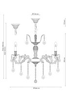 Подвесная люстра Lucia Tucci Barletta 122.8 Antique