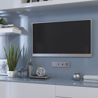 Рамка Werkel Hammer на 4 поста серебряный W0042406