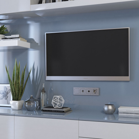 ТВ-розетка Werkel Hammer оконечная серебряный W1283006