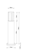 Ландшафтный светильник Arte Lamp Seginus A6515PA-1BK