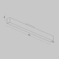 Трековый светильник Maytoni Track lamps TR012-2-20W4K-B