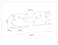 Коннектор питания прямой для магнитного шинопровода Ambrella Light Track System GL2030
