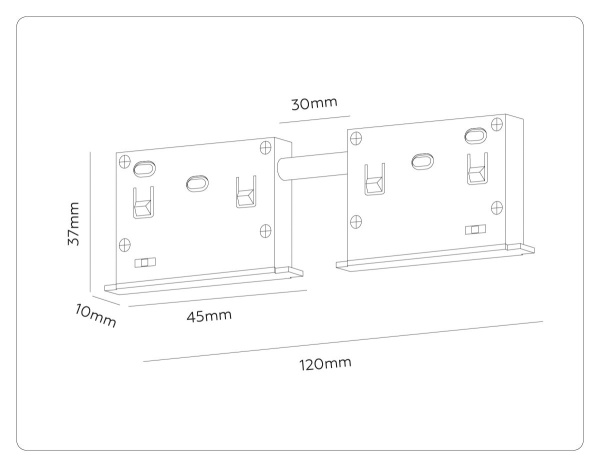 Коннектор питания прямой для магнитного шинопровода Ambrella Light Track System GL2030