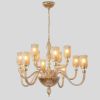 Подвесная люстра Crystal Lux SILVESTRO SP12 AMBER