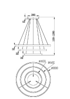 Подвесной светильник Maytoni Rim MOD058PL-L100B3K