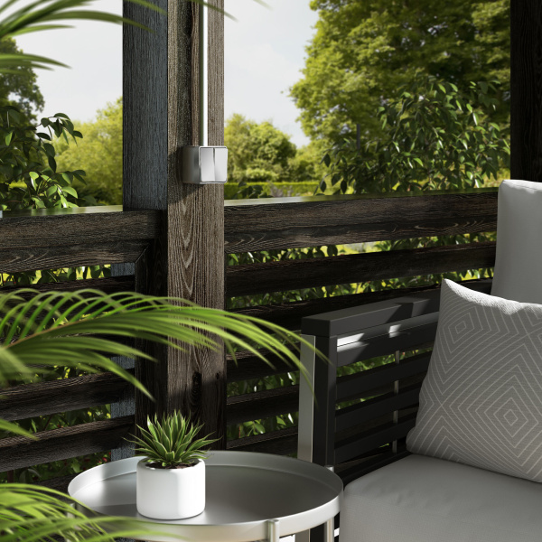 Выключатель двухклавишный влагозащищенный Werkel Gallant серебряный W5020206