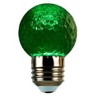 Лампа светодиодная Feron LB-385 шар зеленый прозрачный E27 1W 230V 52163