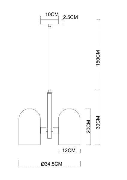 Подвесной светильник Arte Lamp Cassel A5454SP-3PB