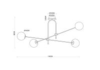 Люстра на штанге Arte Lamp Mattino A8625PL-4GO