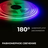 Светодиодная лента Apeyron 24В COB 14Вт/м RGB 5м IP20 00-493