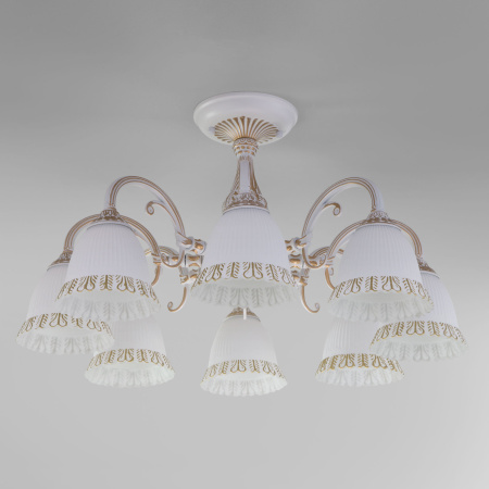 Потолочная люстра Eurosvet Campina 60107/8 белый с золотом