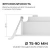 Встраиваемая светодиодная панель Apeyron 3 ССT 06-160