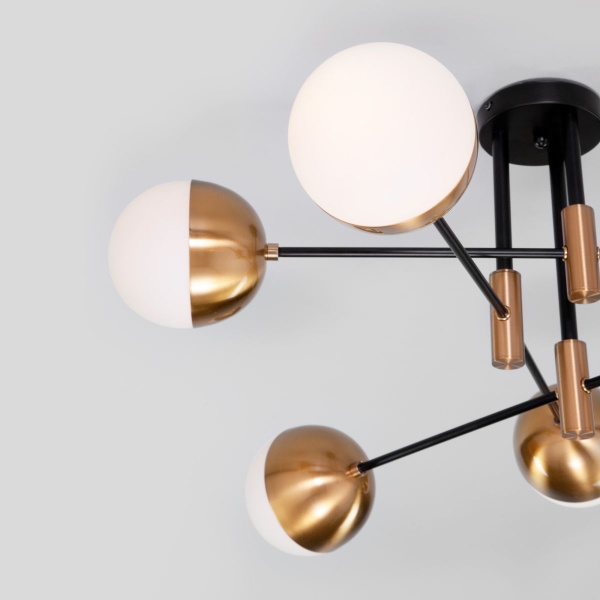 Потолочная люстра Eurosvet Nuvola 70129/6 латунь Smart a057072