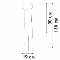 Подвесной светильник Vitaluce V3045-1/3S