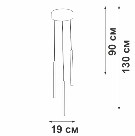 Подвесной светильник Vitaluce V3045-1/3S