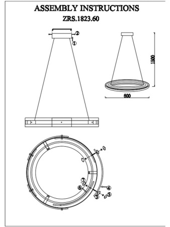 Подвесной светильник Zortes Criolla ZRS.1823.60