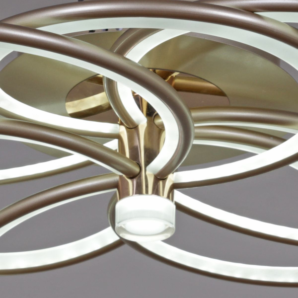 Потолочная люстра Reluce 09246-0.3-3+3 Champaign silver