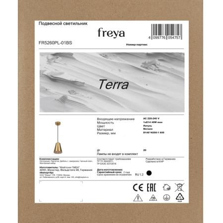 Подвесной светильник Freya Terra FR5260PL-01BS