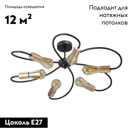 Потолочная люстра Vitaluce V3076-1/6PL