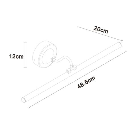 Подсветка для зеркал Arte Lamp Sol A7908AP-1BK