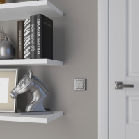 Набор клавиш Werkel Hammer для выключателя трехклавишного серебряный W1239006