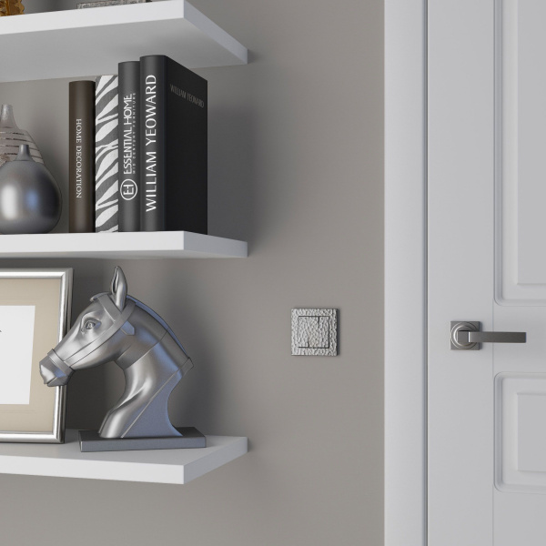 Набор клавиш Werkel Hammer для выключателя трехклавишного серебряный W1239006