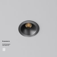 Встраиваемый светильник Maytoni Alfa LED DL043-01-10W2.7K-RD-B