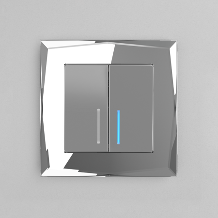 Рамка на 1 пост зеркальный WL08-Frame-01 Werkel