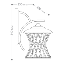 Уличный настенный светильник Feron PL520 11888