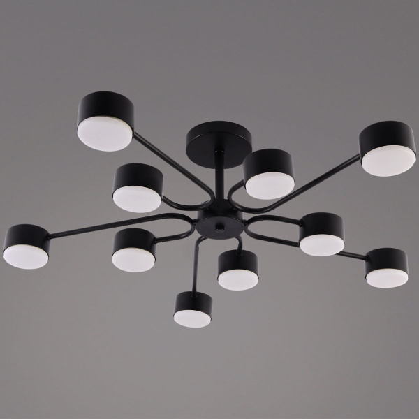 Люстра на штанге Reluce 03708-0.3-10 BK GX53