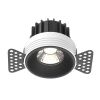 Встраиваемый светодиодный светильник Maytoni Round DL058-12W4K-TRS-B