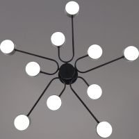 Люстра на штанге Reluce 03708-0.3-10 BK GX53