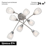 Потолочная люстра Vitaluce V4186-9/8PL