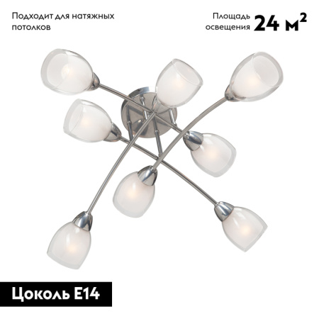 Потолочная люстра Vitaluce V4186-9/8PL