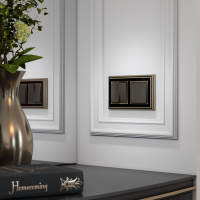 Набор клавиш для выключателя двухклавишного бронзовый WL12-SW-2G-CP Werkel