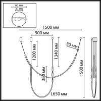 Подвесной светильник Odeon Light Hightech Monella 7149/24CL