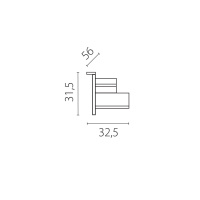 Заглушка боковая встраиваемая к треку 5030xx-R Lightstar Quattro 503167-R