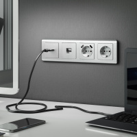 Рамка Stream на 4 поста серебряный WL12-Frame-04 Werkel