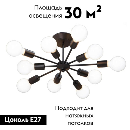 Потолочная люстра Vitaluce V4261-1/10PL