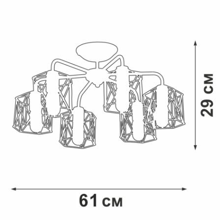Потолочная люстра Vitaluce V4382-1/6PL