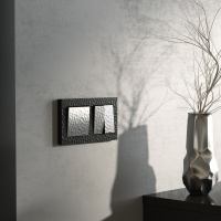 Выключатель Werkel Hammer двухклавишный серебряный W1220006